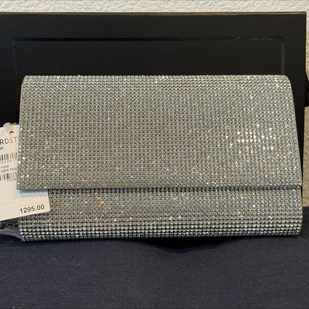 Judith Leiber Clutch Fizzoni Rhine Crystal NWT